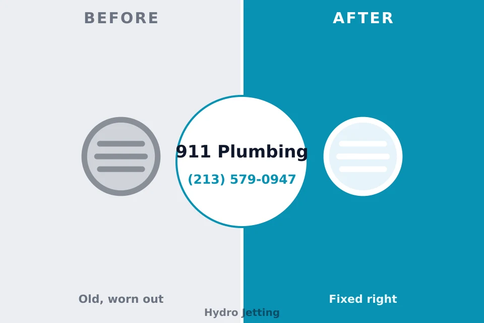 Before and after: plumbing repair Sparta, IL